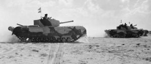 Churchill III tanks of 'Kingforce', 1st Armoured Division, in the Western Desert, 5 November 1942. E18991 (cropped).jpg