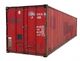 Red 40 ft shipping container