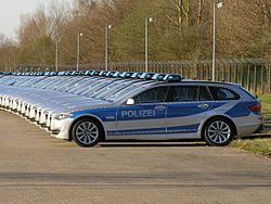 Einsatzfahrzeuge für die Bundespolizei Fabr BMW - keine Fotomontage - Foto 2011 Wolfgang Pehlemann DSCN7345.JPG