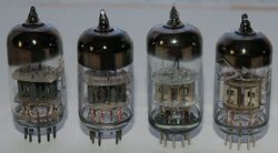 Four 6n2p vacuum triodes.jpg