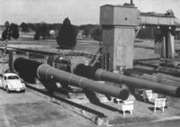 A display at the U.S. Navy Dahlgren Naval Weapons Facility
