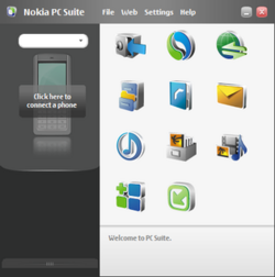 Nokia PC Suite screenshot.png