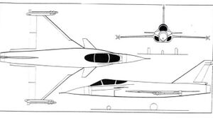 Orthographically projected diagram of the Novi Avion