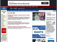 On Line Opinion website from 25 June 2020.