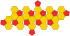 Polyhedron truncated 20 net.svg