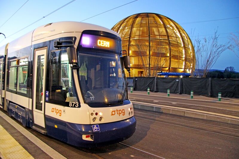 File:CERN Tram, line number 18.jpg