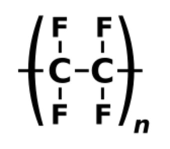 Polytetrafluoroethylene.svg