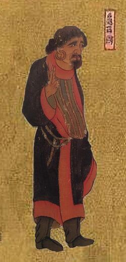 龜茲國 Qiuci Kucha in Wanghuitu 王会图, circa 650 CE.jpg