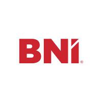 The acronym "BNI" in a violet font, BNI's current corporate logo