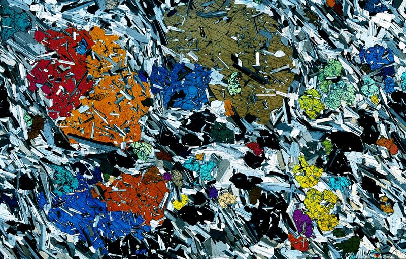File:Gabbro from Rum in Scotland - Thin Section.jpg