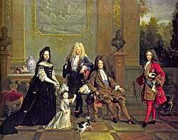 Louis XIV of France and his family attributed to Nicolas de Largillière.jpg