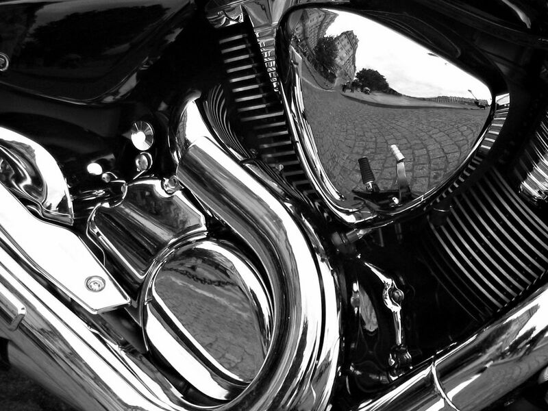 File:Motorcycle Reflections bw edit.jpg
