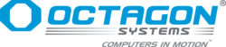 The company name appearing in all capital lettering with Octagon in blue colored text above SYSTEMS in gray colored text.