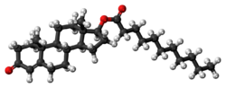 Testosterone undecanoate molecule ball.png