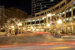 WellPoint, Inc., Monument Circle, Indianapolis at Night.jpg