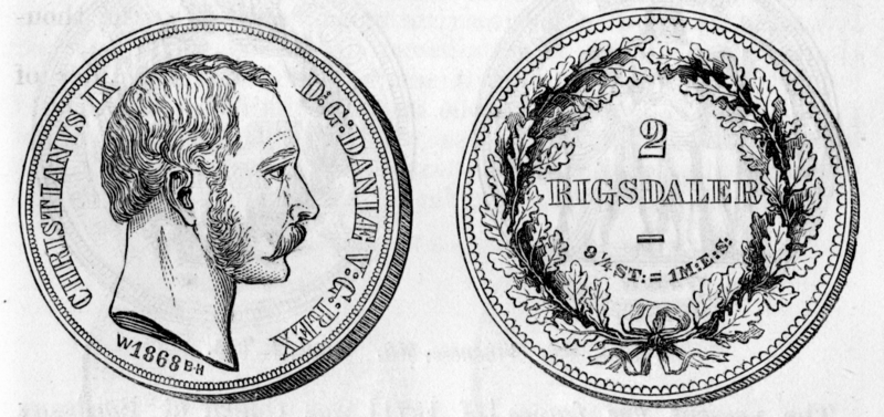 File:1868 Danish 2 rigsdaler both.png