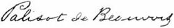 Appletons' Palisot de Beauvois signature.jpg