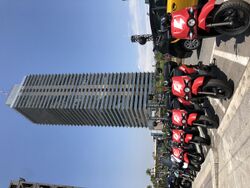 Scoot electric motorbikes in Barcelona.