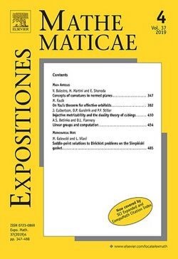 Expositiones Mathematicae cover.jpg