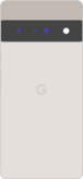 Diagram of a Pixel 6 smartphone in gray.
