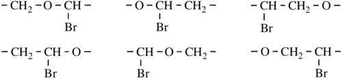 All CRUs of the example polymer for structure-based representation.