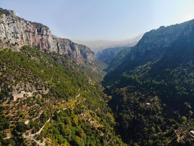 File:Qadisha Valley, Aerial View From Qannoubine Monastery.jpg