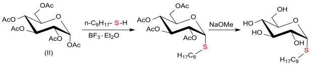 File:Synthese von n-Octyl-alpha-thioglucopyranosid.svg