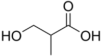 β-hydroxyisobutyric acid structure