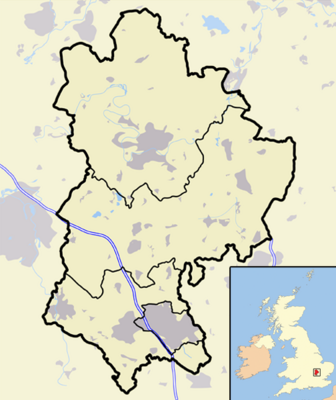 Bedfordshire outline map with UK.png