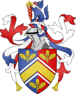 Coat of arms of Micheal Middleton with crest.svg