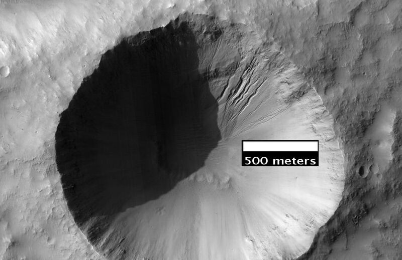 File:Gullies in crater under HiWish.JPG