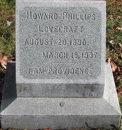 Lovecraft's personal grave, facing forward