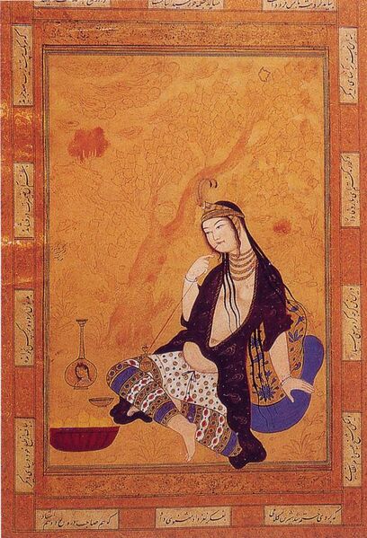 File:Persian girl smoking.jpg