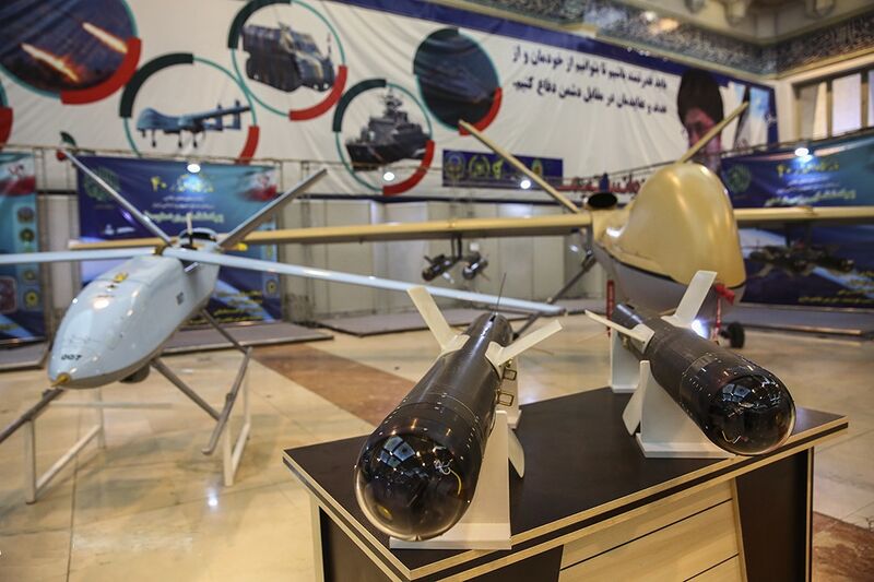 File:Shahed 121, Shahed 129, and Sadid guided bomb.jpg