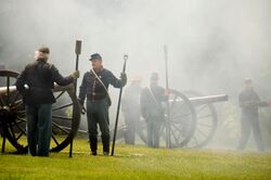 Civil War Era artillery demonstration, Springfield Armory, Springfield, Massachusetts.jpg