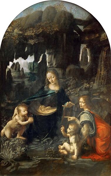 File:Leonardo Da Vinci - Vergine delle Rocce (Louvre).jpg