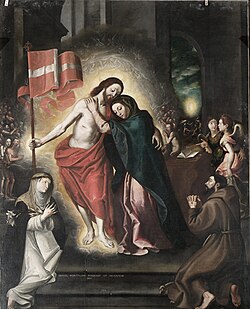 Risen Christ appears to his Mother by Daniele Monteleone.jpg