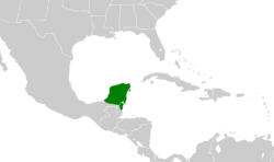 Amazona xantholora map.svg