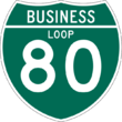 Business Loop Interstate 80 shield marker