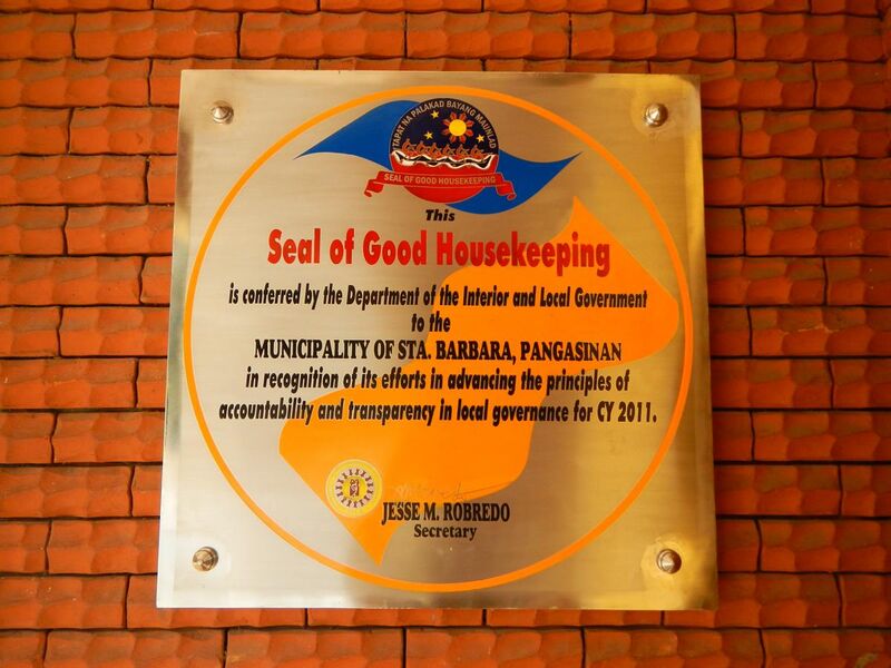 File:Seal of Good Housekeeping plaque Santa Barbara Pangasinan.jpg