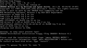 386BSD installer screenshot.png