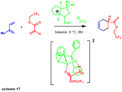 enantioslective diels-alder transition state