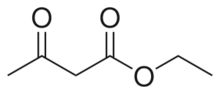 Skeletal formula of ethyl acetoacetate