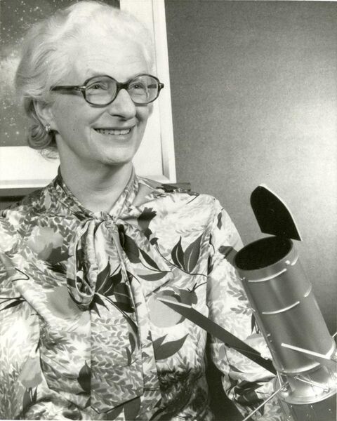 File:Nancy Grace Roman with Space Telescope Model in 1966 (27154772837).jpg