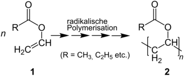 Synthese der Polyvinylester