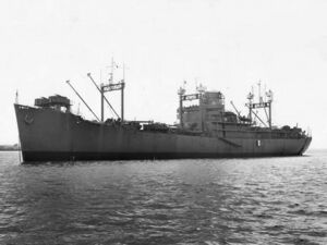 USS Pelias (AS-14) at anchor near the Mare Island Naval Shipyard, California (USA), on 15 November 1941 (19-N-25994).jpg
