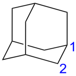 Adamantane numbering.svg