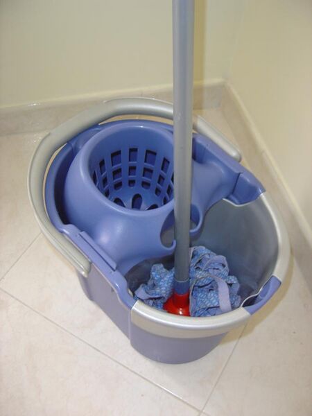 File:Janitor's bucket with mop.jpg
