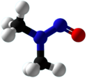 N-Nitrosodimethylamine Ball and Stick.png