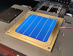 A silicon heterojunction solar cell